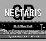 Nectaris GB (Japan) Title Screen